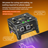 Lampe de polymérisation UV YCS HM01 avec ventilateurs de refroidissement, kit d'outils métalliques pour la réparation de téléphones portables avec système d'extraction des fumées