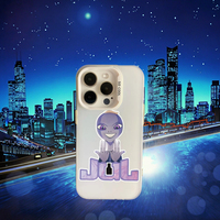 Funda de Teléfono de TPU con Diseño de Extraterrestre de Cómic para iPhone 7 8 XR XS 11 12 13 14 15 16 Plus Pro Max July Coque