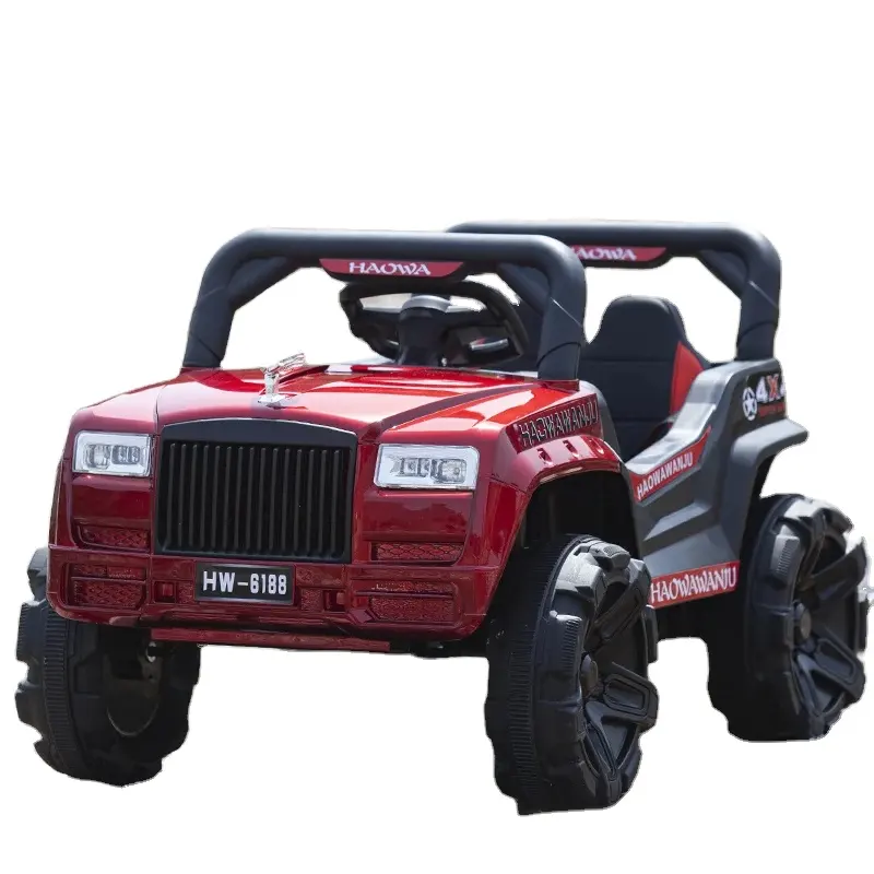 हॉट सेलिंग बच्चों की इलेक्ट्रिक कार चार पहिया रिमोट कंट्रोल बेबी खिलौना कार वयस्क डबल चाइल्ड कार में बैठ सकती है