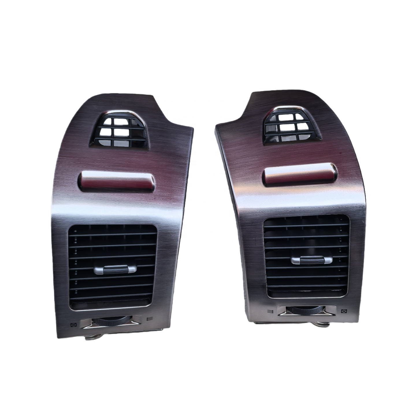 镀铬汽车空调出风口组件全新状态中控台出风口适用于三菱帕杰罗06-21银色拉丝面板| Alibaba.com