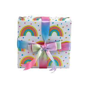 Factory Wholesale 80g Birthday Custom Luxury 43cm X 3m Metallic <b>Paper</b> <b>Roll</b> <b>Wrapping</b> <b>Paper</b> for Packaging - Product Image 1