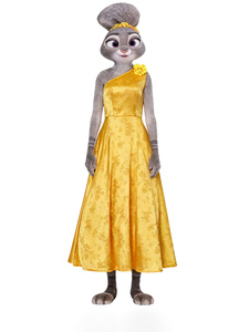 Disfraz <span class=keywords><strong>de</strong></span> Judy Hopps <span class=keywords><strong>de</strong></span> Zootopia, Uniforme <span class=keywords><strong>de</strong></span> Policía, Vestido Amarillo para Niños, Disfraz <span class=keywords><strong>de</strong></span> Cosplay para <span class=keywords><strong>Halloween</strong></span>, Atuendo para Actuaciones en Escenario para Mujeres - Product Image 1