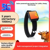 Traceur GPS solaire 4G étanche IP67 à positions multiples pour vaches et moutons avec mémoire de 64 Go