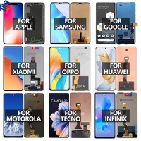 Téléphones portables lcd pour samsung A10 A10S A11 A12 A20 A20E A20S A21 A21S A30 A30S A40 A50 A51 A71 Écran tactile avec cadre
