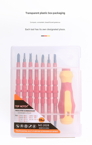 9-in-1 Electrician Insulated <b>Screwdriver</b> <b>Set</b> Multi Purpose Telecom & Electrical Repair Tools Kit With Special Shaped <b>Bits</b> MT-202 - Product Image 3
