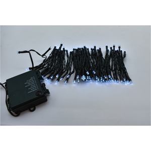 Luces Navideñas de 96 LED Blanco Hielo, Funcionan con Batería, 7.10+0.5 Metros - Product Image 1