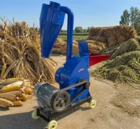 Broyeur à marteaux mobile avec dépoussiéreur cyclonique pour tiges de maïs, céréales, aliments pour bétail
