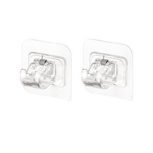 Barra de Gancho para Cortina de Baño Autoadhesiva de Plástico Multiusos de 6x6 cm, con Diseño Telescópico para Montar en la Pared - Product Image 2