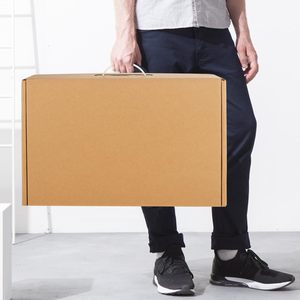 Boîte d'expédition pour ordinateur portable <span class=keywords><strong>en</strong></span> carton ondulé avec poignée pour ordinateur portable jusqu'à 16 pouces, boîtes d'expédition sécurisées, emballage recyclable - Product Image 5