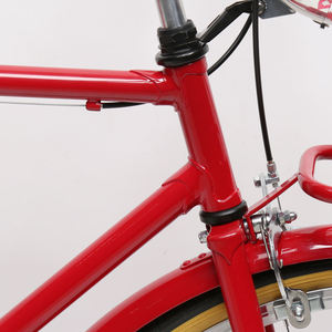 Bicicletta retrò da città TXED 700X35C con telaio soft-tail, forcella rigida, luce anteriore e velocità singola - Product Image 4