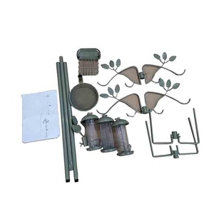 Kit de suspension de mangeoire de qualité supérieure de 89 pouces Station d'alimentation multi-oiseaux avec plateau en maille de bain d'oiseaux Crochet en métal pour suif et fruits - Product Image 3