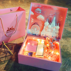 ZL 3D Creativo Di Compleanno Di Natale di Cioccolato Contenitore di Caramella Sciarpa Tazza Profumo Lipgloss Imballaggio Contenitore di Regali di San Valentino di Lusso di Grandi Dimensioni - Product Image 3