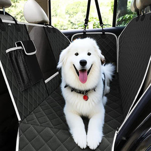 Factory <b>Waterproof</b> Dog Car Seat Cover for Back Seat Pet Car Seat Cover Pad Foldable with Mesh Window Durable Dog Car Seat Cover - Product Image 3