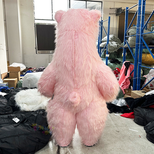 Disfraces de Mascota Inflables de Oso Polar y Panda en Rosa y Morado de 2.2m/2.6m/3m para Fiestas de Navidad, Conjunto Unisex para Adultos - Product Image 3