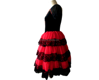 Nouvelle robe tutu de ballet en velours noir et tulle rouge de style espagnol. Nouveau -- 33