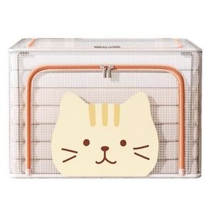 Foldable Window and Reinforced Handle <b>Clothes</b> <b>Storage</b> Bins Box with Steel Frame - Product Image 5