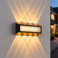 Applique murale extérieure simple et moderne, étanche, en aluminium, pour allée, entrée, jardin, balcon, terrasse, lampe murale LED extérieure