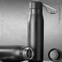 Logo personnalisé 304 acier inoxydable extérieur chaud et froid cool vélo bouteille d'eau courante en gros randonnée thermos fiole à vide