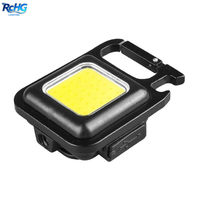 Mini lampe torche LED rechargeable USB portable à 3 modes d'éclairage, petite lampe de poche de travail, lampe de camping, lampe porte-clés
