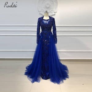 royal blue prom dresses with sleeves Royal Blue Star Prom Dresses Long Cape Sleeve Formal Evening Gown FD27   Viniodress