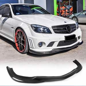 Carbon Fiber Front Lip Splitter for Mercedes Benz <strong>W204</strong> C63 AMG 2008 - 2011 Front Bumper Chin <strong>Spoiler</strong> - Product Image 2