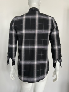 Alimens & soft-camisas informales de franela a cuadros para hombre, camisas de manga larga con botones hacia abajo, ajuste Regular - Product Image 4
