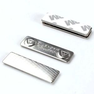 Insignia de Nombre Magnética de Metal Imán Ndfeb 45*13mm Imanes de Tierras Raras IDENTIFICACIÓN de <span class=keywords><strong>Neodimio</strong></span> Etiqueta Magnética/Bolsa de Nombre/Imán de Insignia de Nombre - Product Image 3