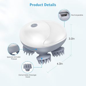 Grattoir pour la tête et le dos pour soulager les muscles raides et contractés, masseur pour chien avec 4 têtes - Product Image 4