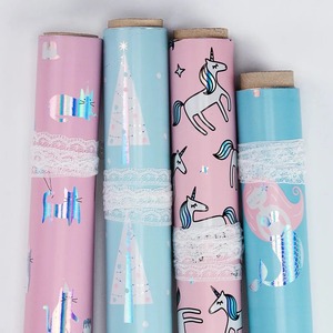 Custom Unicorn Mermaid Cat Christmas Tree Pattern Gift <b>Wrapping</b> <b>Paper</b> Roll Double-Sided Coated Eco-Friendly Recyclable <b>Paper</b> - Product Image 1