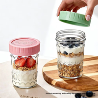 Gobelet en verre transparent avec couvercle rose, verre décoratif en forme de papillon, gobelet en verre réutilisable pour la maison, la cuisine et les cadeaux