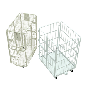 Mobile Sorting <b>Trolley</b> for Euro Storage Crates 4 Tier Metal Picking Cart with Wheels for Warehouse and Supermarket - Product Image 4
