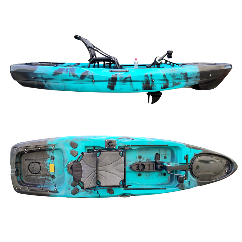 Real young kayak wholesale de pesca fishing clear sale sit on top usato plastica canoa pagaia pesca kayak per vela