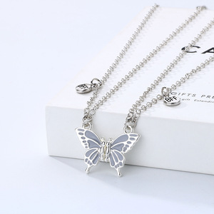 Collar de mariposa BFF magnético, conjunto de collar de amigos, regalos de joyería, <span class=keywords><strong>2022</strong></span> - Product Image 5