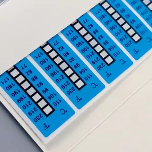 Stiker Tahan Air Termometer Stiker Uji Strip Berubah Warna Panas Tekan Uji Label Suhu Termometer Anak-anak