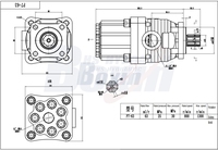 Bomba de Pistón Hidráulica P7-63-GRAY 63 cc/rev 800 R/min Fabricante y Proveedor OEM