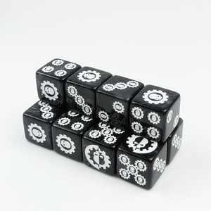 Dadi personalizzati in acrilico da 16 mm, esagonali, incisi, regalo per giochi <span class=keywords><strong>D</strong></span>&<span class=keywords><strong>D</strong></span> e gioco <span class=keywords><strong>d</strong></span>'azzardo, logo personalizzato - Product Image 1