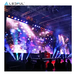 P3.91 P4.81 Large LED Screen Tv LED Wall Die Casting Aluminum Cabinet 500*500Mm With LED Display On Back Side