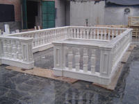 Balustre en marbre et granit massif pour décoration de garde-corps d'escalier de maison en pierre FIRST