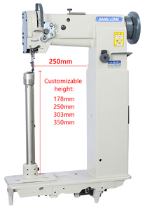 JL-8365 kalın yüksek sütun techcolumn 85017 deri dikiş makinesi sonrası yatak bileşik üçlü besleme endüstriyel dikiş makinesi - Product Image 6
