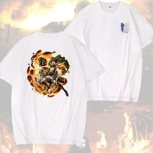เสื้อผ้าแนวสตรีทเสื้อยืดเสื้อยืดผู้ชายเสื้อยืดลายปีกเสรีภาพเสื้อยืดอนิเมะไอลุนเสื้อยืดคอตตอนโจมตีอะนิเมะยักษ์ - Product Image 4