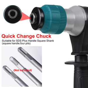 <span class=keywords><strong>Drillpro</strong></span> 2-IN-1 Perceuse à percussion sans fil rechargeable sans balais 18V Mak Batterie 4200RPM Marteau à percussion rotatif - Product Image 4