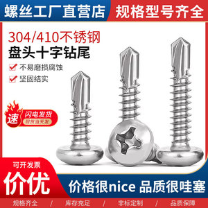 Vis autoperceuses Tai Chenming en acier inoxydable 410 à tête ronde Phillips pour tôles ondulées - Product Image 2