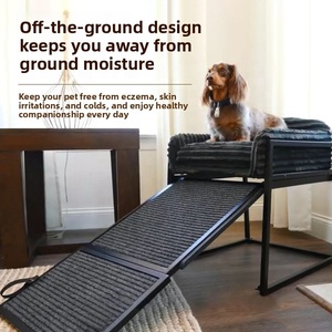 Escaleras Plegables para Mascotas USMILEPET, Cama Doble con Rampa y <span class=keywords><strong>Escalera</strong></span> Pequeña para Perros y Gatos, Venta al Por Mayor - Product Image 2