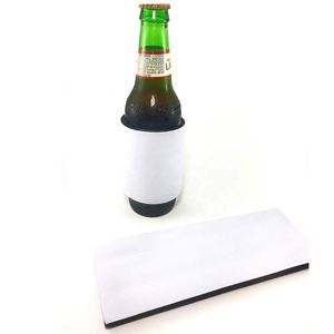 Neoprene Blank White Slap Can Cooler Wrap Snap on Beer <b>Bottle</b> - Product Image 5