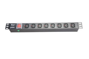 Unidad de Distribución de Energía (PDU) de Aleación de Aluminio de 19 Pulgadas con Enchufe IEC C13 e Interruptor para Armario de Red - Product Image 3