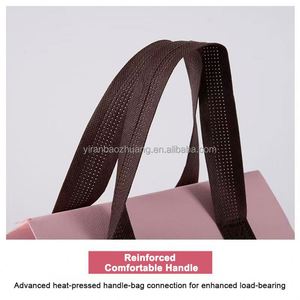 Bolsa de Entrega Aislada Personalizada Rosa de Tela No Tejida con Patrón Antigrasa para Té, Pasteles, Pizza y Comida Caliente para Restaurantes y Comida para Llevar - Product Image 4