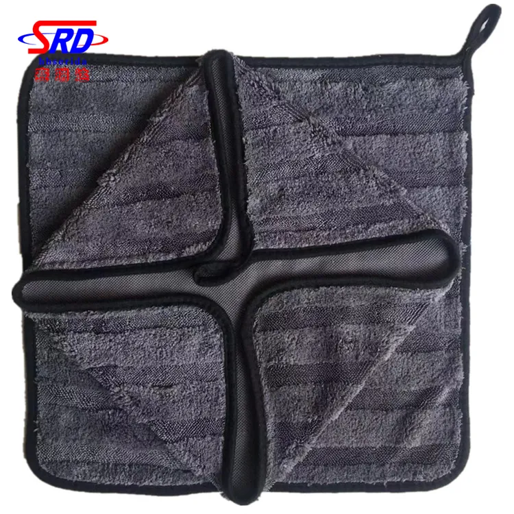 China Manufacturer Drying Monster 600 gsm Twisted Loop Microfiber Super Car Drying Towel