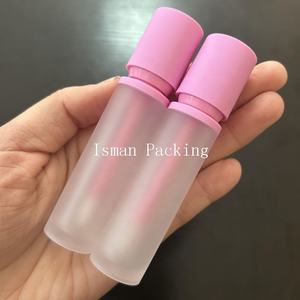 <span class=keywords><strong>ISMAN</strong></span> Stock Vide Rond Rose Chaud Lipgloss Emballage Bouteilles Correcteur Gel Brillant À Lèvres Conteneurs Tube Avec Brosse 10ml - Product Image 6
