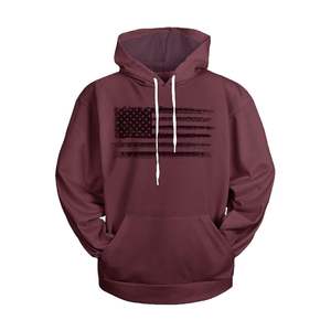 Heritage Collection Sweat à capuche pour homme USA Drapeau vintage Artwork Quarter-Turned évite les plis - Product Image 2