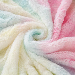 Kunstfell-Stoff 100% Polyester Farbverlauf-Druck Batik China Kleidung Spielzeug Heimtextilien Kissen - Product Image 2